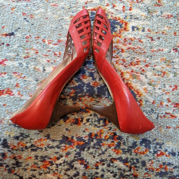 Van Eli red leather heels - Picture 9 of 9